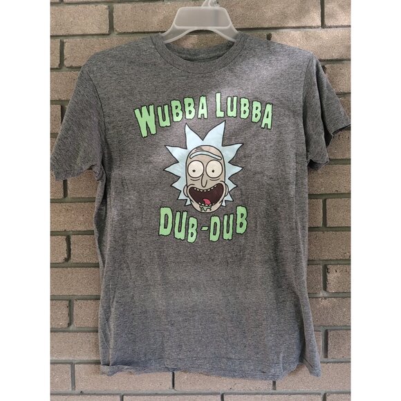 Grey Rick and Morty Wubba Lubba Dub Dub T-Shirt Size: Medium - Picture 1 of 3
